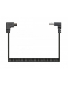 MANHATTAN Coiled USB-A to Micro-USB Charging Cable Male/Male 1m 3ft. Tangle-Resistant Angled Plugs No Data Transmission Black - nr 11