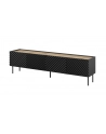 cama meble Szafka RTV 4D ONDA 200x40x35-54 czarny (stojąca lub wisząca) - nr 6
