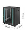 Szafa RACK Qoltec 19'' | 15U | 600 x 600 x 855 | Stalowa obudowa - nr 7