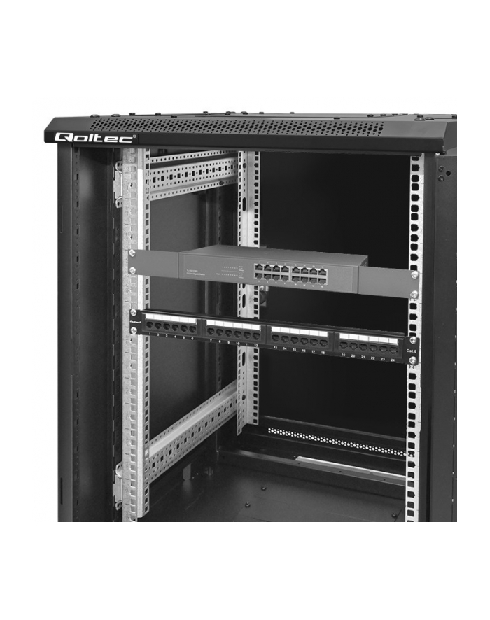 Szafa RACK Qoltec 19'' | 15U | 600 x 600 x 855 | Stalowa obudowa główny