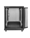Szafa RACK Qoltec 19'' | 15U | 600 x 600 x 855 | perforowane drzwi | stalowa obudowa - nr 3