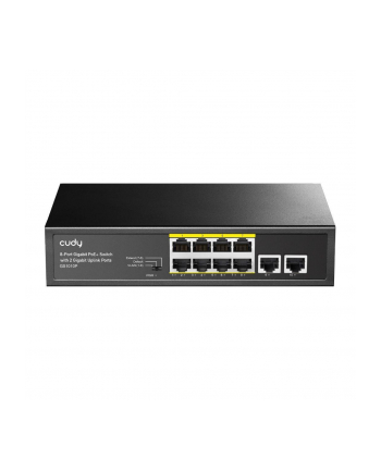 Switch niezarządzalny Cudy GS1010P 8x10/100/1000Mbps PoE+ 120W, 2x10/100/1000Mbps Uplink