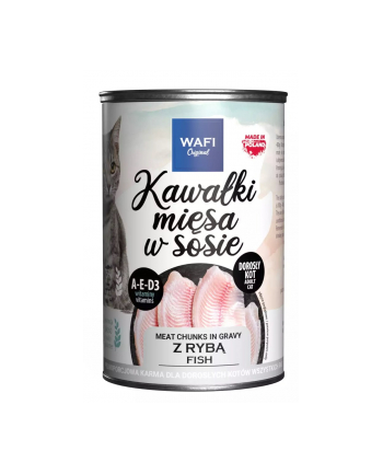 WAFI Puszka kawałki mięsne dla kota z rybą 415g