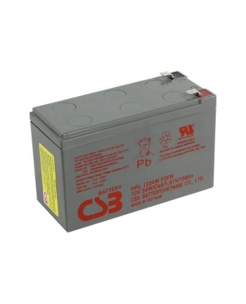 Akumulator żelowy CSB HRL1234WF2 12V 9Ah Long Life (8l) nr 1
