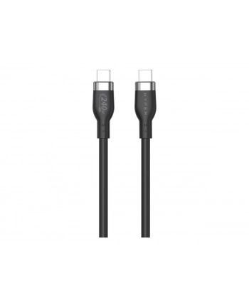 Hyper HyperJuice 240W Silicone USB-C/USB-C 1m czarny (HJ4001BKGL)