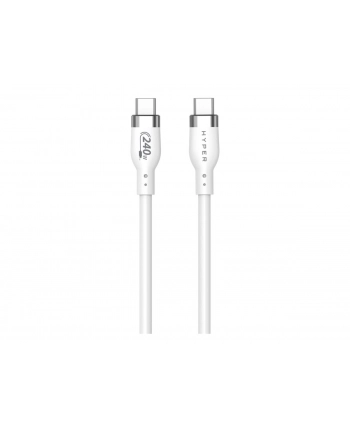 Hyper HyperJuice 240W Silicone USB-C/USB-C 1m biały (HJ4001WHGL)