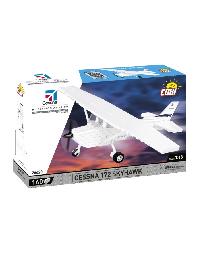 COBI 26620 Samoloty cywilne Cesna 172 Skyhawk W160 160 klocków główny
