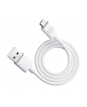 3mk pczerwonyection Kabel USB A do Micro - 3mk Hyper Cable A to Micro 1.2m 5V 2,4A Biały
