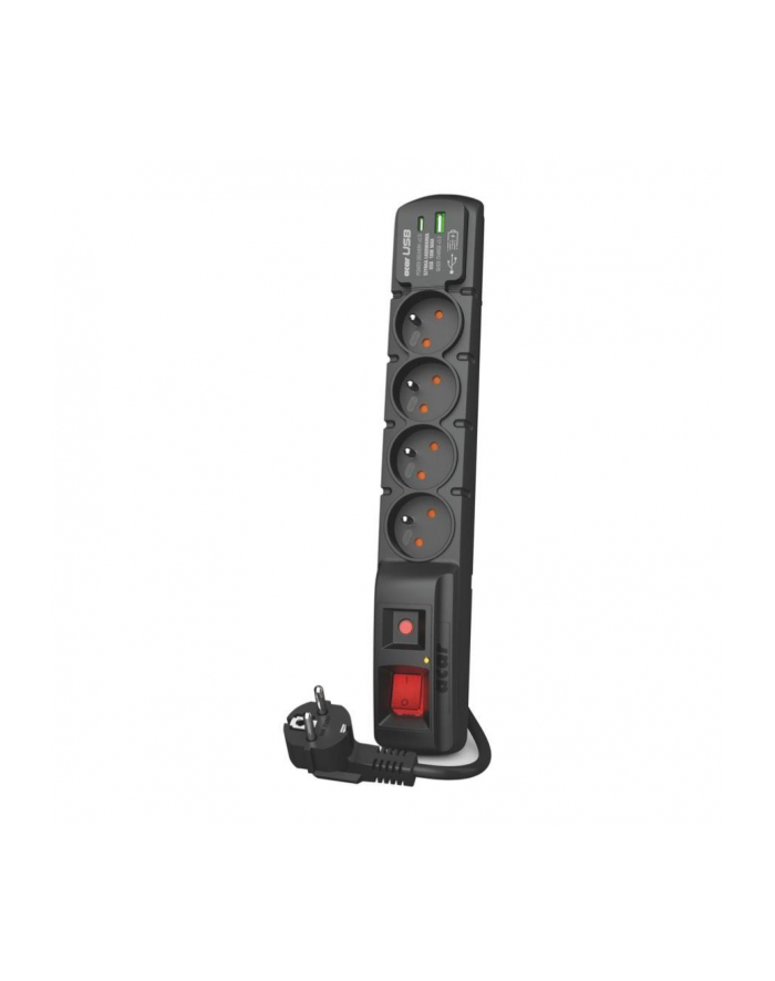 hsk data Listwa przeciwprzepięciowa Acar F4 USB A+C W2441 z szybką ładowarką 5m czarna główny