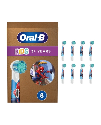 Braun Oral-B Kids Spiderman 8-piece brush attachment (Kolor: BIAŁY, frustration-free packaging) nr 2