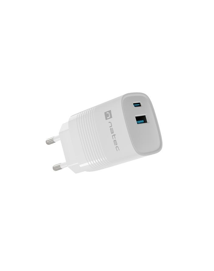 Ładowarka sieciowa Natec Ribera Gan 1x USB-A + 1x USB-C 30W biała główny