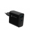 Ładowarka sieciowa Natec Ribera Gan 1x USB-A + 1x USB-C 45W czarna - nr 1