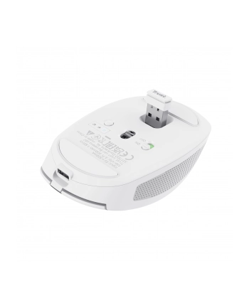 trust Bezprzewodowa mysz OZAA Compact Biała nr 1