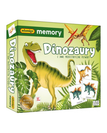 Memory Dinozaury świat gra pamięciowa ADAMIGO
