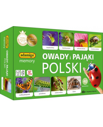 Memory Owady i pająki Polski gra pamięciowa ADAMIGO