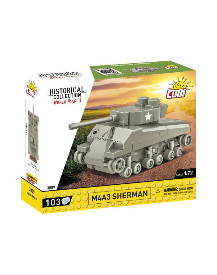 COBI 3089 Historical Collection WWII Sherman M4A3 103 klocki główny