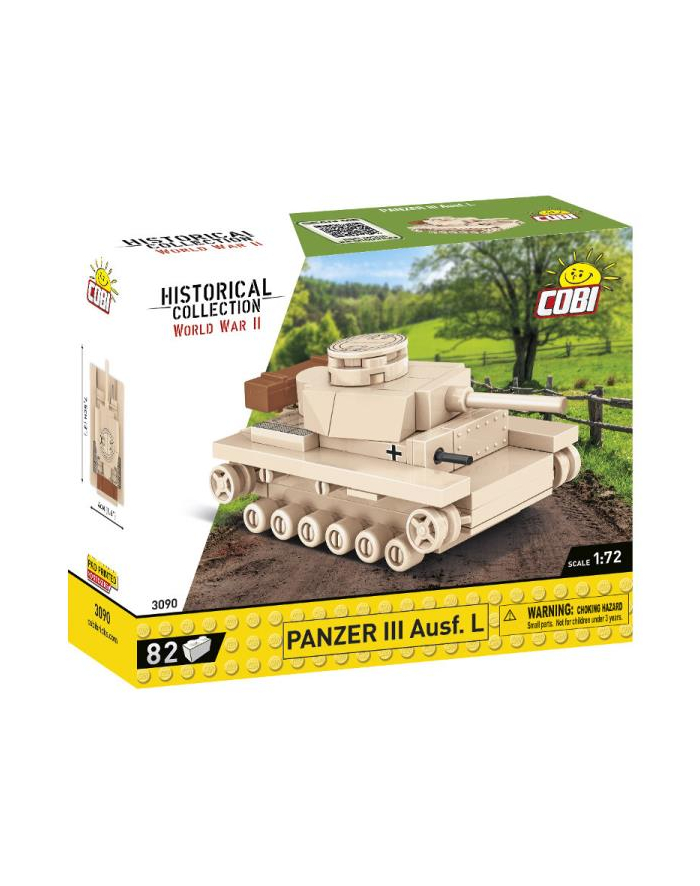 COBI 3090 Historical Collection WWII Panzer III AUSF.L 82 klocki główny