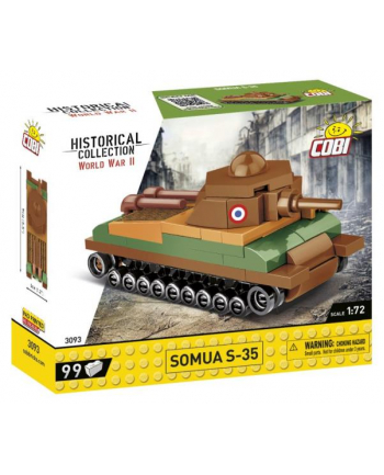 COBI 3093 Historical Collection WWII Somua S-35 99 klocków