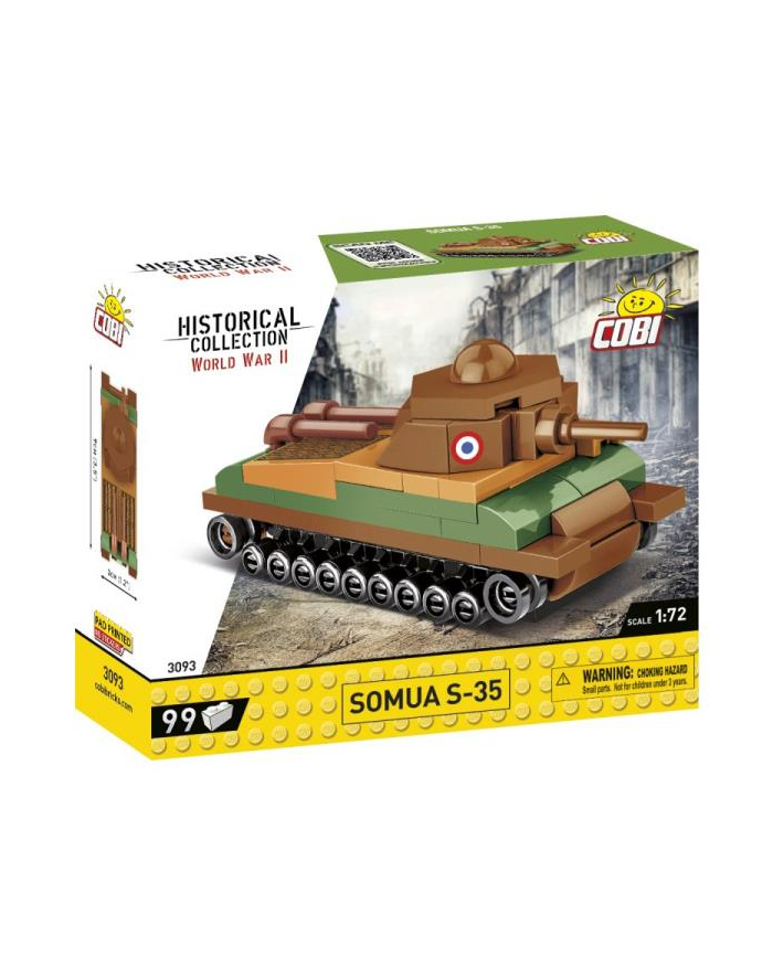 COBI 3093 Historical Collection WWII Somua S-35 99 klocków główny