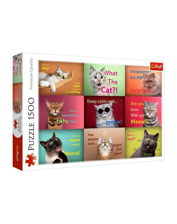 Puzzle 1500el Zabawne kocie portrety 26212 Trefl główny