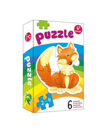 Moje pierwsze puzzle Puzzle 6w1 Zwierzątka KUKURYKU