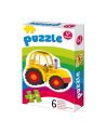 Moje pierwsze puzzle Puzzle 6w1 Pojazdy KUKURYKU - nr 1