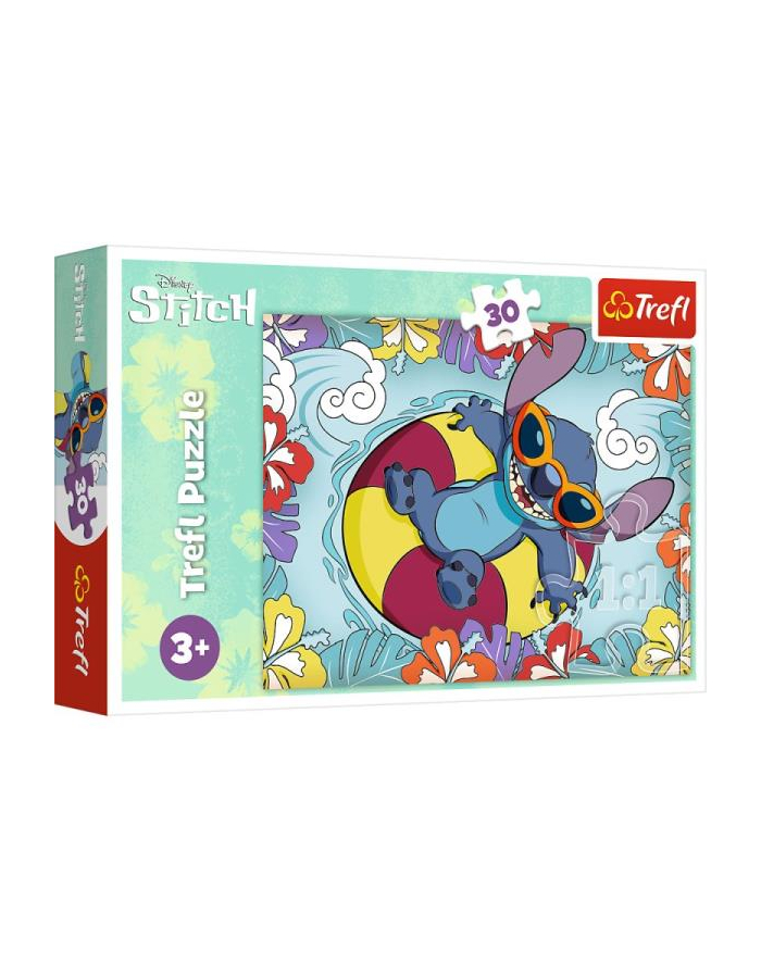 Puzzle 30el Lilo i Stitch na wakacjach. 18305 Trefl główny