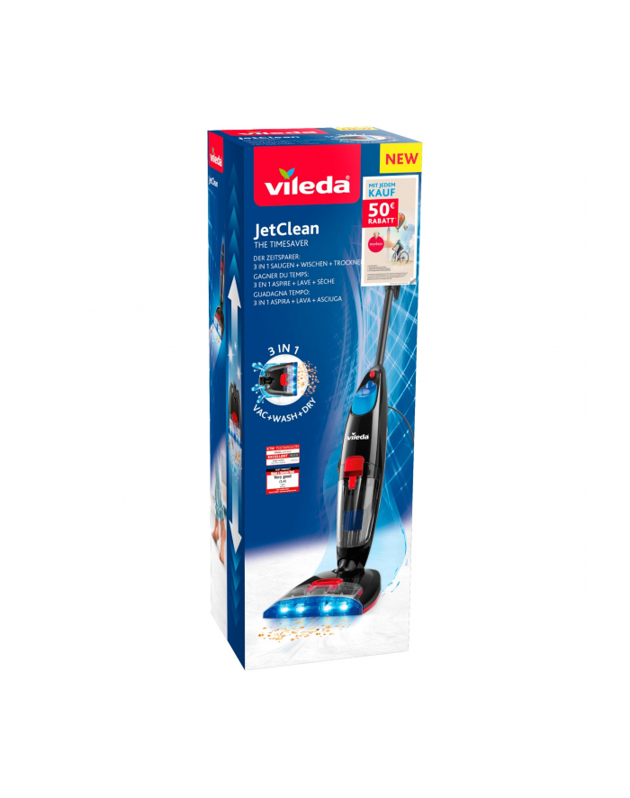 Vileda JetClean mydays, hard floor cleaner (Kolor: CZARNY, incl. €50 mydays voucher) główny