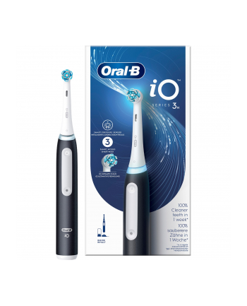 Braun Oral-B iO Series 3, Electric Toothbrush (Kolor: CZARNY, Matt Black)