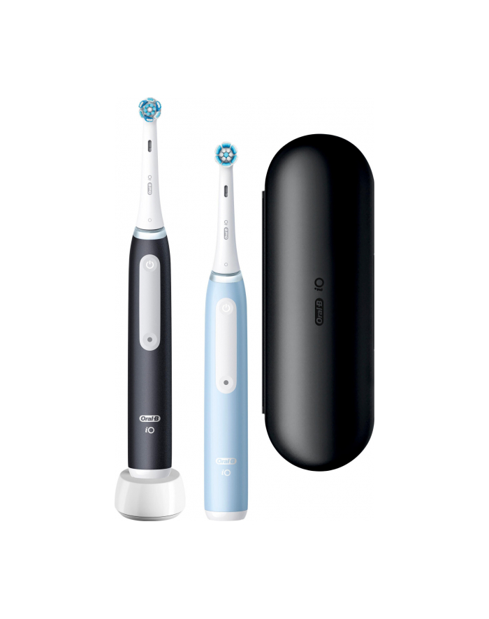 Braun Oral-B iO Series 3N Duo, electric toothbrush (Kolor: CZARNY/blue, matt Kolor: CZARNY/ice blue incl. 2nd handpiece) główny