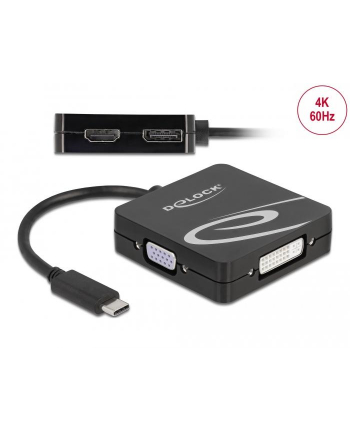 DeLOCK USB-C adapter. VGA,DVI,HDMI,DP - 63129