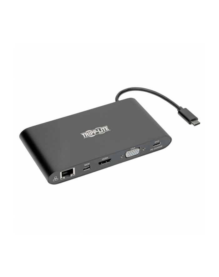 eaton Stacja dokująca USB-C, podwójny wyświetlacz 4K HDMI/mDP, VGA, USB 3.2 Gen 1, koncentrator USB-A/C, GbE, karta pamięci, ładowanie PD 100 W główny
