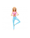 Mattel Barbie Made to Move with pink sports top and blue yoga pants doll - nr 13