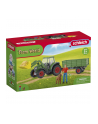 Schleich Farm World tractor with trailer, toy vehicle - nr 14