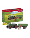 Schleich Farm World tractor with trailer, toy vehicle - nr 22