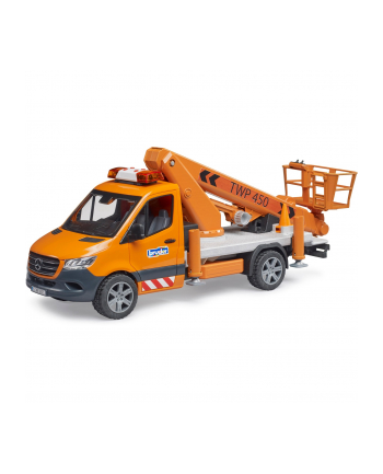 BRUD-ER Mercedes Benz Sprinter work platform, model vehicle (incl. light + sound module)