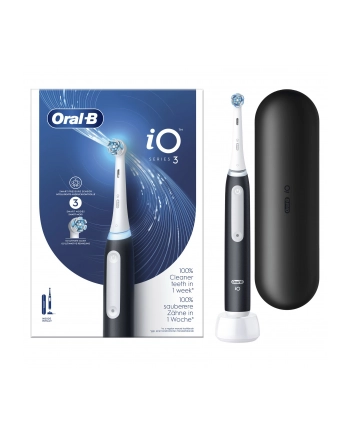 Braun Oral-B iO Series 3 Matt Black with Travel Case, Electric Toothbrush (Black, Matt Black) nr 1