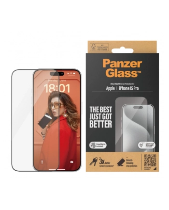 Panzerglass Ultra-Wide Fit Do Iphone 15 Pro nr 1