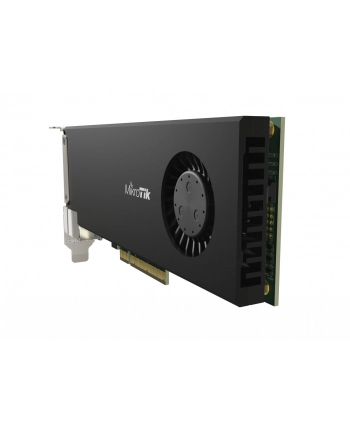 Mikrotik Cloud Core Router 2004-1G-2XS-PCIe network interface card with quad-core ARMv8 64-bit AL32400 CPU, 4GB RAM, 2x25G SFP28 cages, 1xGbit LAN, Ro