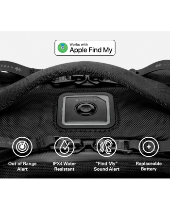hyperdrive Hyper PackPro with Apple Find My Compatible Location Module