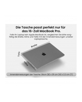 Tomtoc Defender A13 na MacBooka, czarny 16'' (A13E11D) nr 2