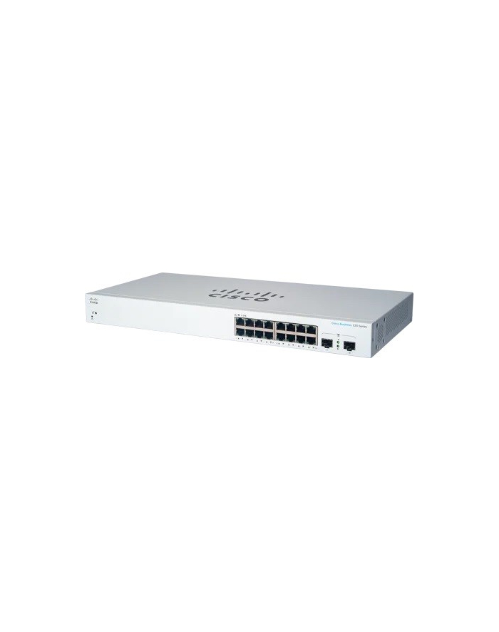 Cisco switch CBS220-16T-2G, 16xGbE RJ45, 2xSFP (CBS22016T2GEURF)- produkt REFRESH główny