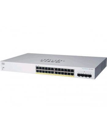 Cisco switch CBS220-24FP-4X, 24xGbE RJ45, 4x10GbE SFP+, PoE+, 382W (CBS22024FP4XEURF) nr 1