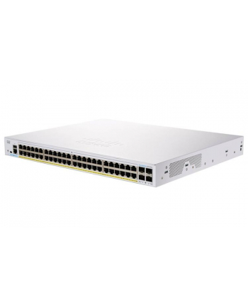 Cisco switch CBS250-48P-4G, 48xGbE RJ45, 4xSFP, PoE+, 370W (CBS25048P4GEURF)