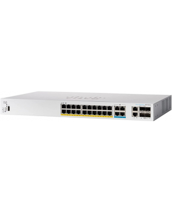 Cisco switch CBS350-24MGP-4X-EU, 20xGbE + 4x2.5GbE, 2x10GbE RJ45/SFP+, 375W, PoE (CBS35024MGP4XEURF) nr 1