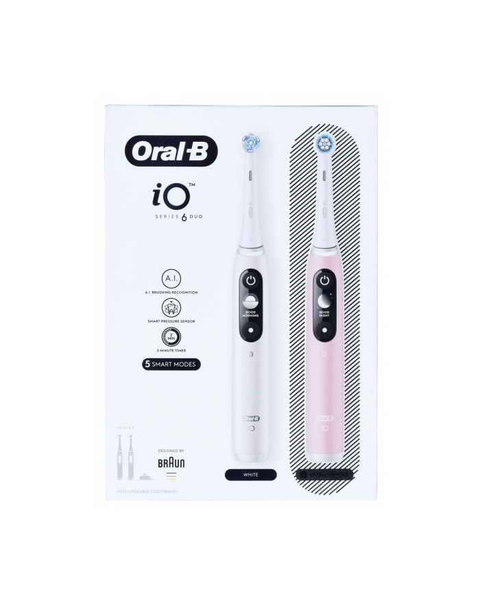 Oral-B iO Series 6 Duo White Pink Sand główny
