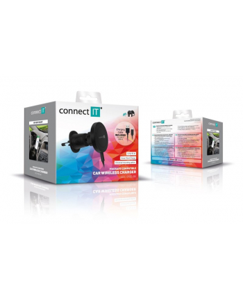 Connect It Incarz Magsafe Uniwersalna Magnetyczna Bezprzewodowa Ładowarka Samochodowa Czarna nr 2