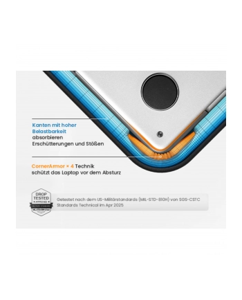 Tomtoc Defender A13 na MacBooka, czarny 16'' (A13E11D)