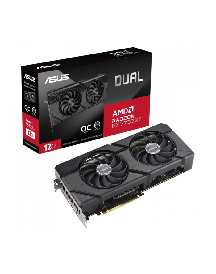 asus Karta graficzna Radeon RX 7700 XT DUAL OC 12GB GDDR6 192bit 3DP główny