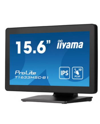 iiyama Monitor 15.6 cala ProLite T1633MSC-B1 poj.10pkt,IP54,IPS,USB